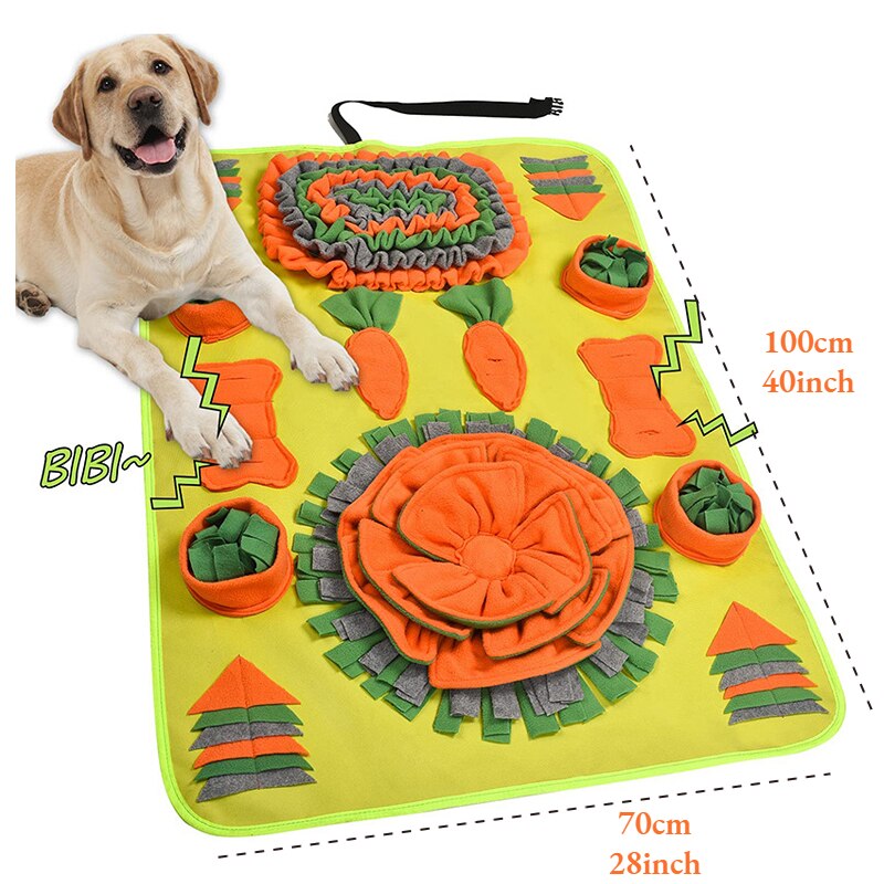 Dog Snuffle Mat Training Mat. Anti Choking Mats Football Dog Training Blanket Pet Slow Feeder Interact Toys For Large Dogs Dropshipping