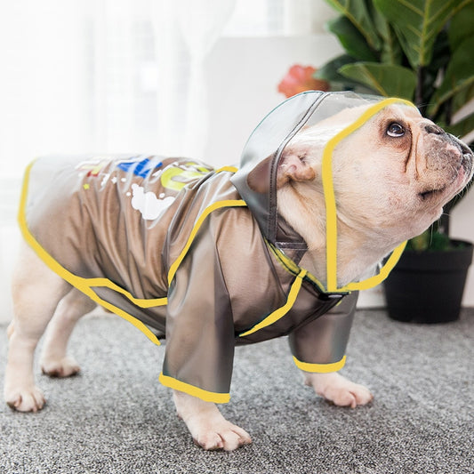 Doggie Raincoat! Perfect for your Pug, French Bulldog, Poodle, Doodle, Corgi, Dachshund! Perfect woof water gear.