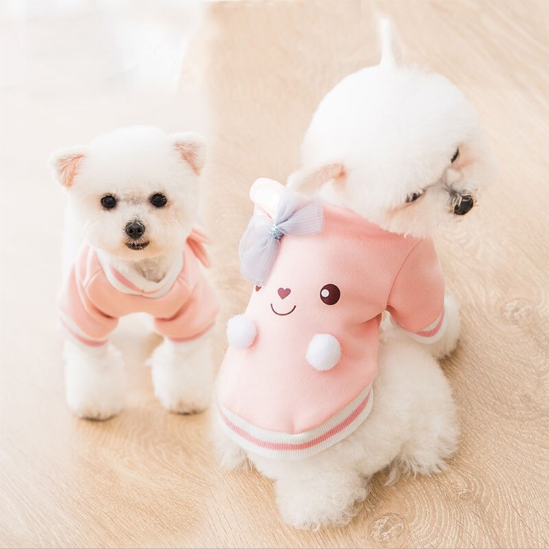 Cartoon Dog Hoodie Spring Pet Dog Clothes For Dogs Coat Jacket Cotton Ropa Perro French Bulldog Clothing For Dogs Pets Clothing