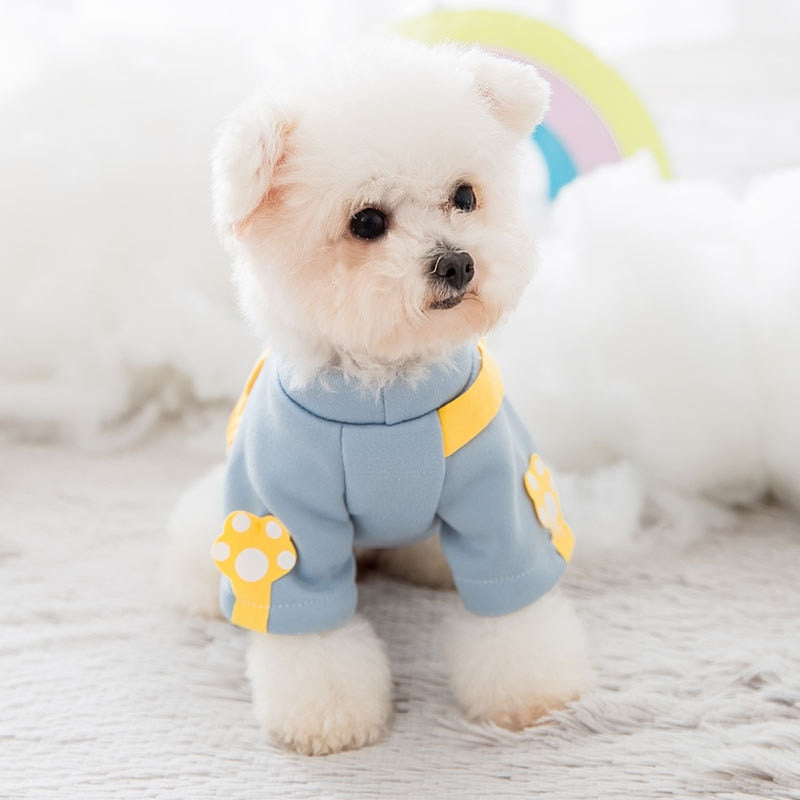 Cartoon Dog Sport Leisure Sweater. Great for your Puppy and easy on and off. Two-legged fun for any sized dog.