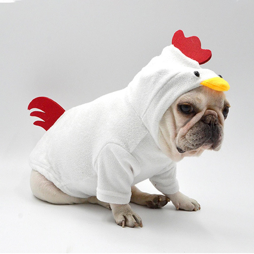 Halloween is coming! Funny Chicken Costume. Dog Clothes for Small to Large Dogs.