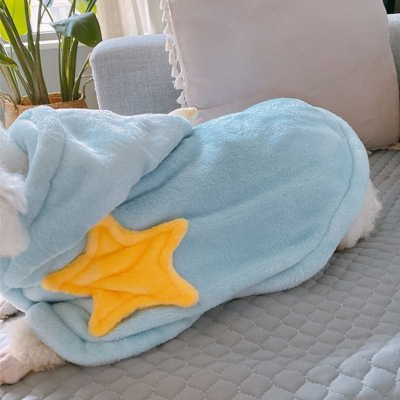It's a puppy robe. After bath or anytime , this dog, puppy, pet fleece is amazing