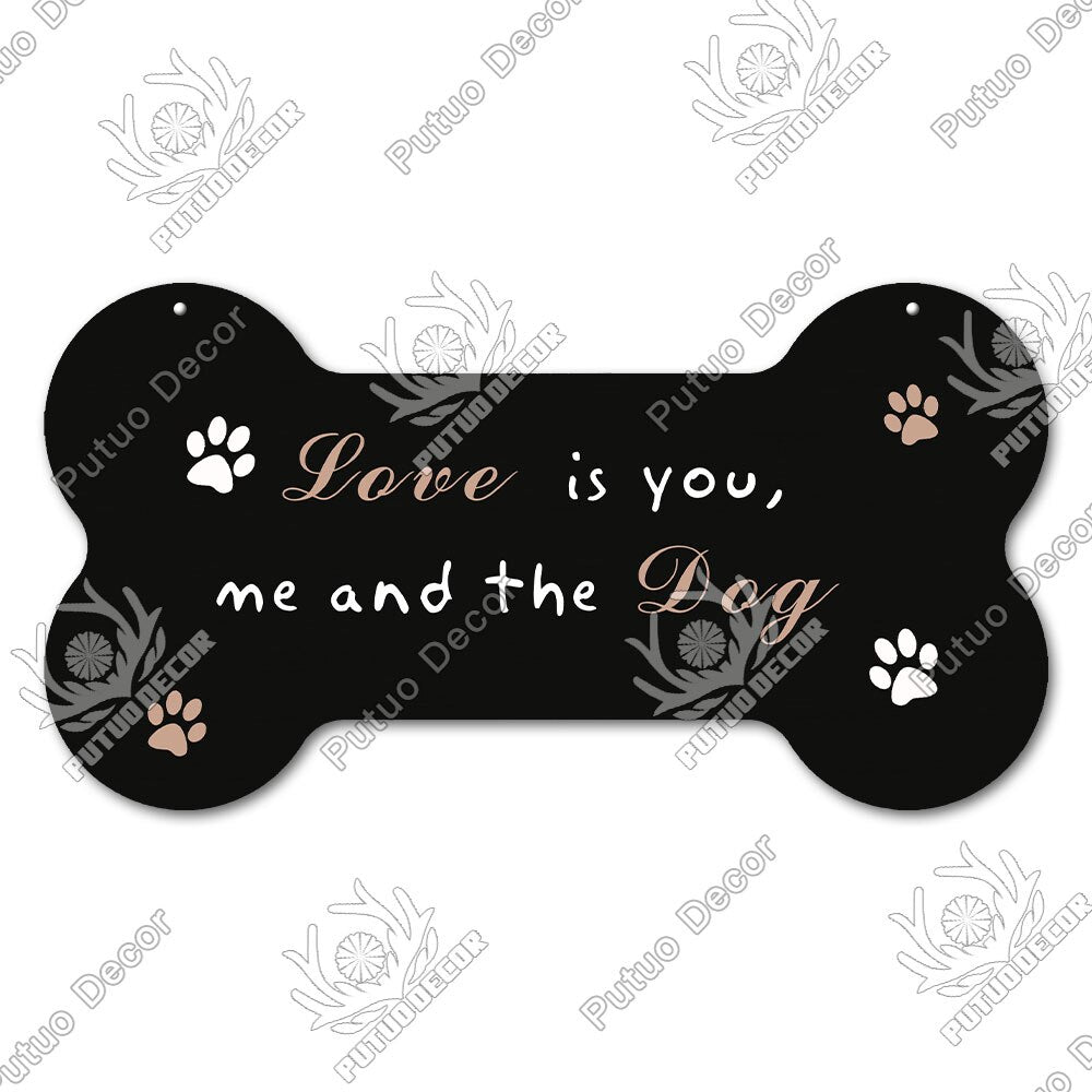 Bone Sign Dog Plaque for home decoration. Puppy, dog, fun for your house.