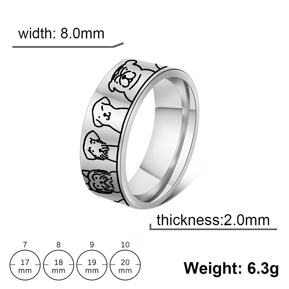 Beautiful Pet Ring. wear what you love and make a statement.