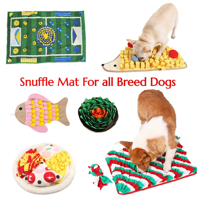 Dog Snuffle Mat Training Mat. Anti Choking Mats Football Dog Training Blanket Pet Slow Feeder Interact Toys For Large Dogs Dropshipping