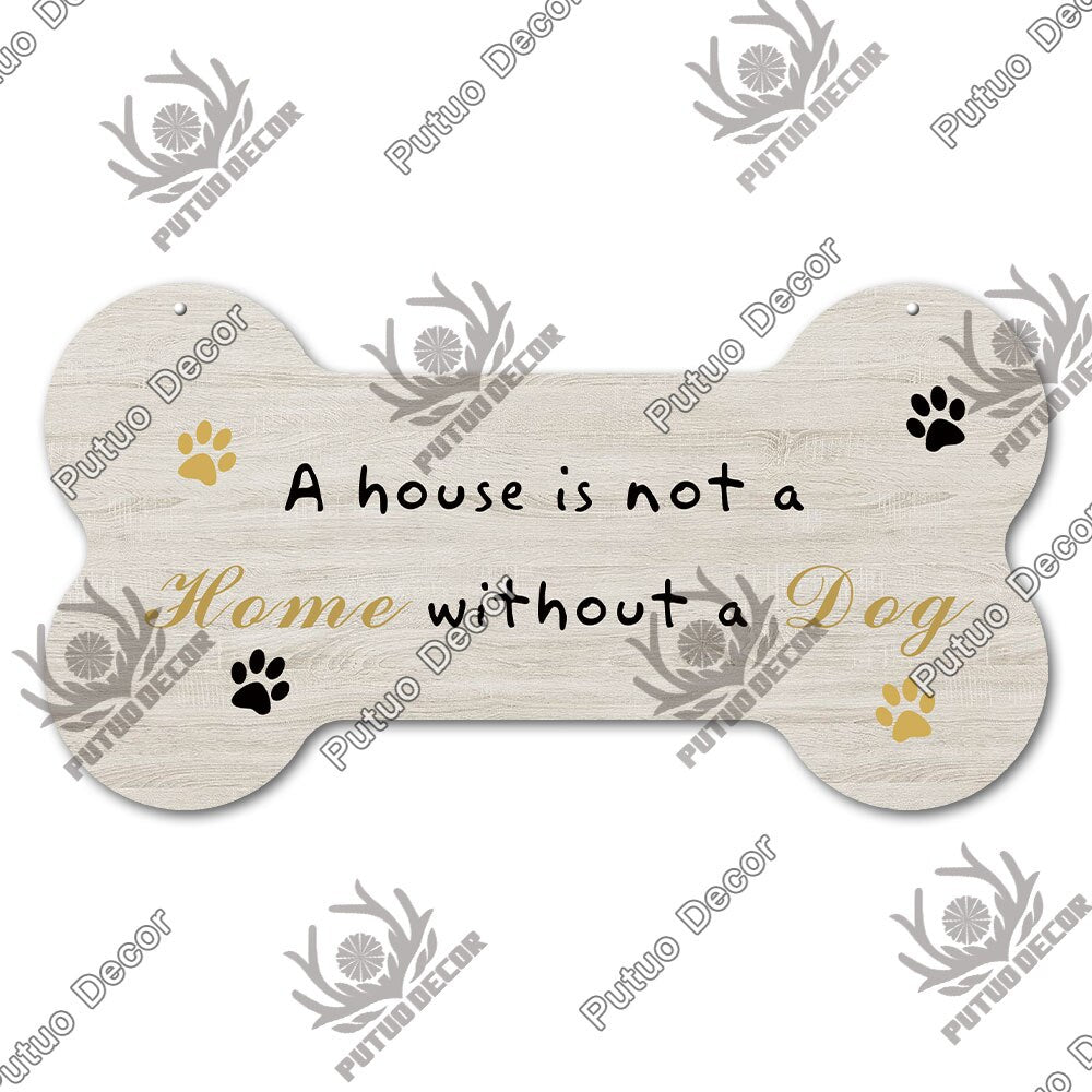 Bone Sign Dog Plaque for home decoration. Puppy, dog, fun for your house.