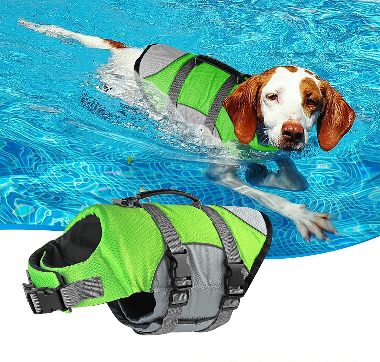 Reflective Dog Life Jacket Sport Safety Rescue Vest Dog Clothes Adjustable Vests Puppy Float Swimming Suit for All Pet Dogs