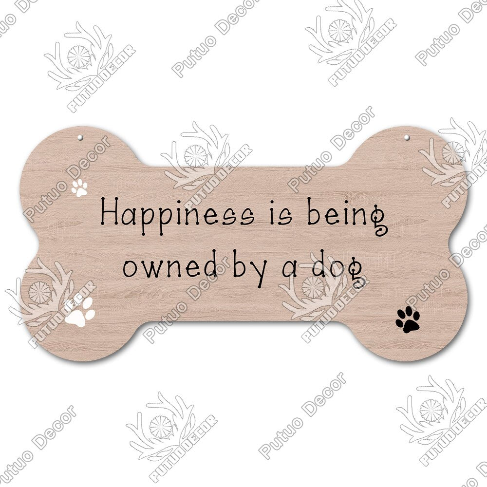 Bone Sign Dog Plaque for home decoration. Puppy, dog, fun for your house.