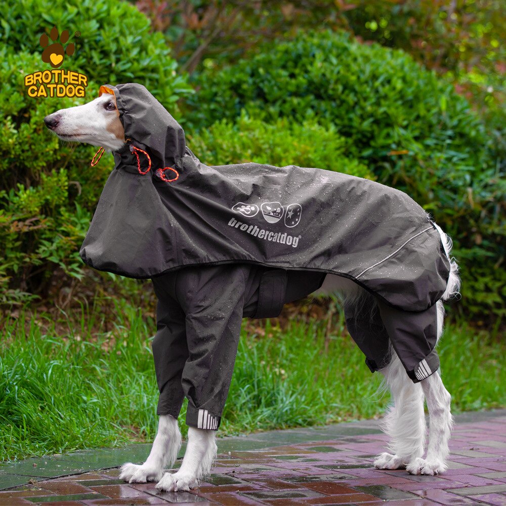 Waterproof Dog Raincoat Jumpsuit For Medium Large Dogs Rain Coat Outdoor Pet Clothes Puppy Doberman Labrador Husky Jacket