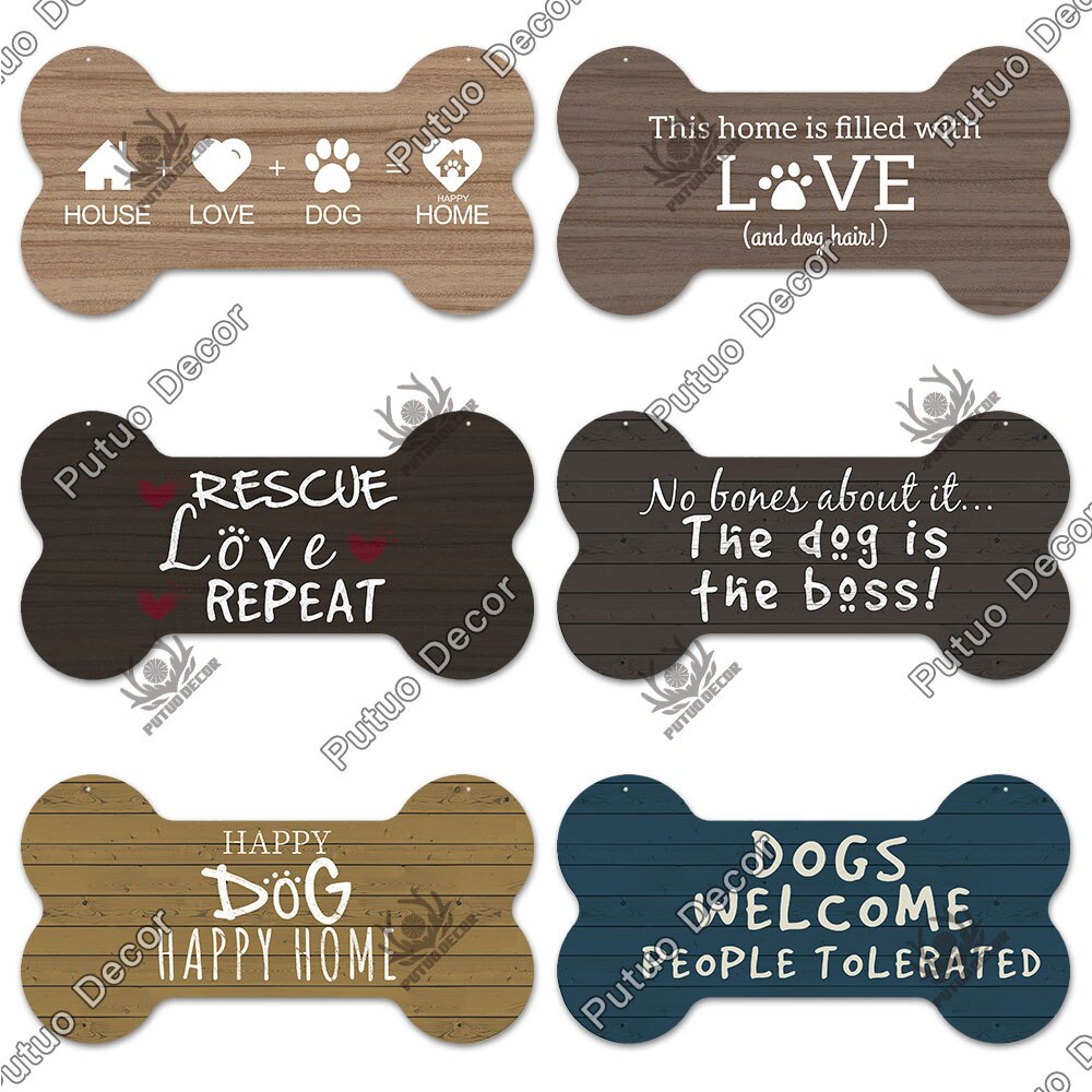 Bone Sign Dog Plaque for home decoration. Puppy, dog, fun for your house.