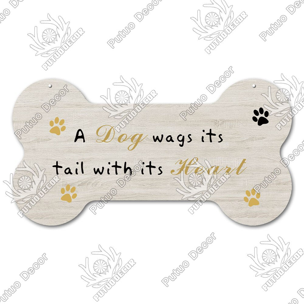 Bone Sign Dog Plaque for home decoration. Puppy, dog, fun for your house.