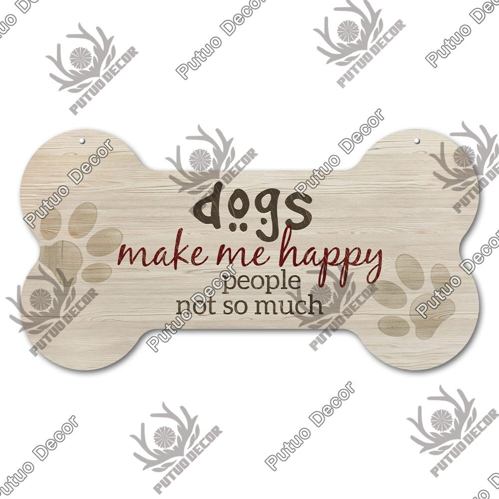 Bone Sign Dog Plaque for home decoration. Puppy, dog, fun for your house.