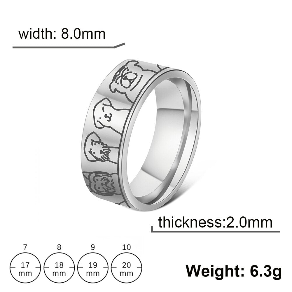 Beautiful Pet Ring. wear what you love and make a statement.