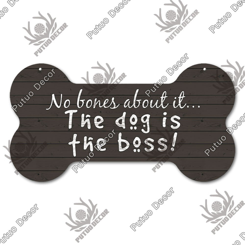 Bone Sign Dog Plaque for home decoration. Puppy, dog, fun for your house.