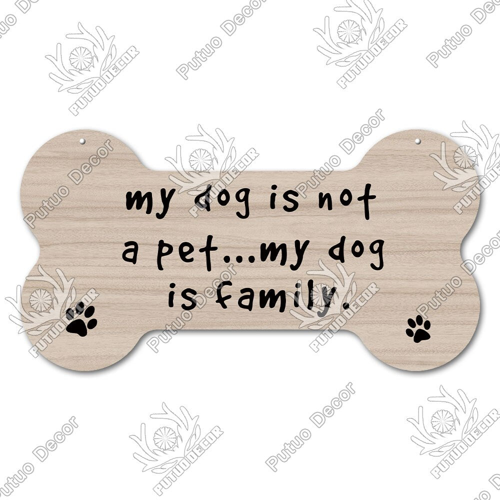 Bone Sign Dog Plaque for home decoration. Puppy, dog, fun for your house.