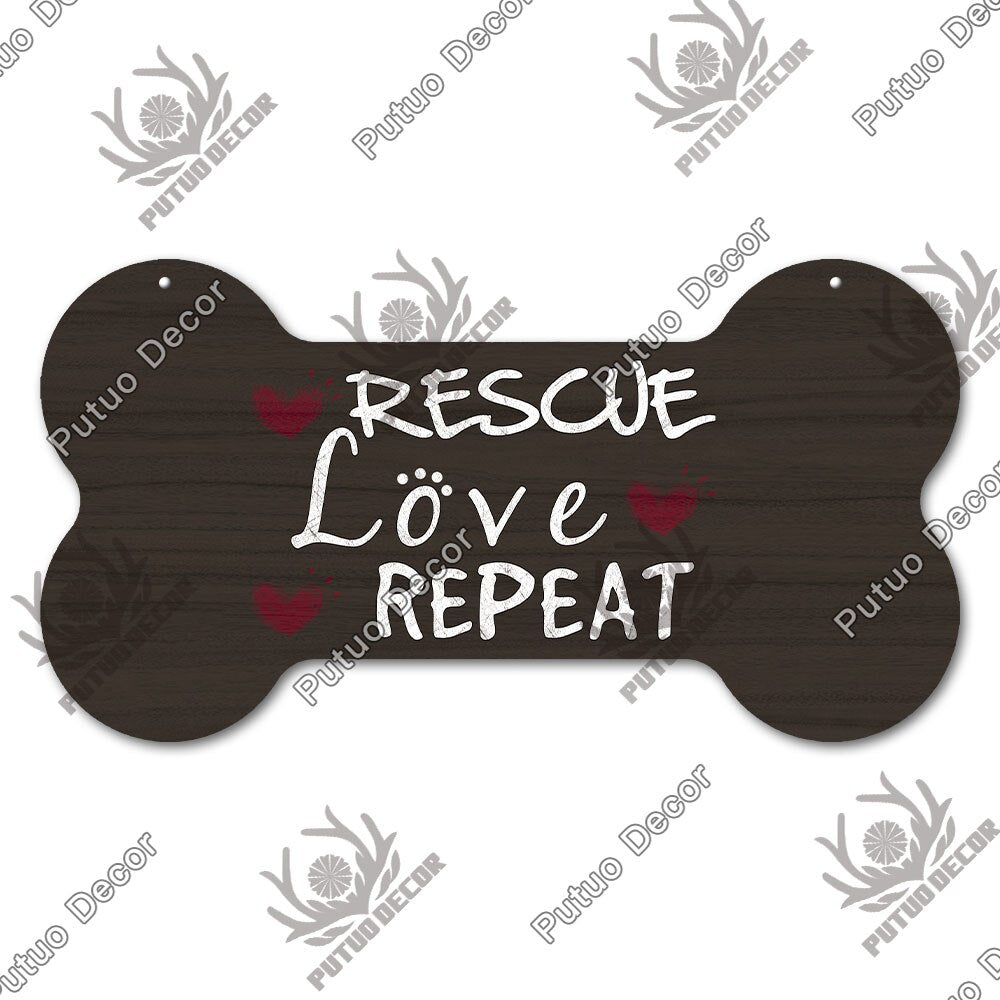 Bone Sign Dog Plaque for home decoration. Puppy, dog, fun for your house.