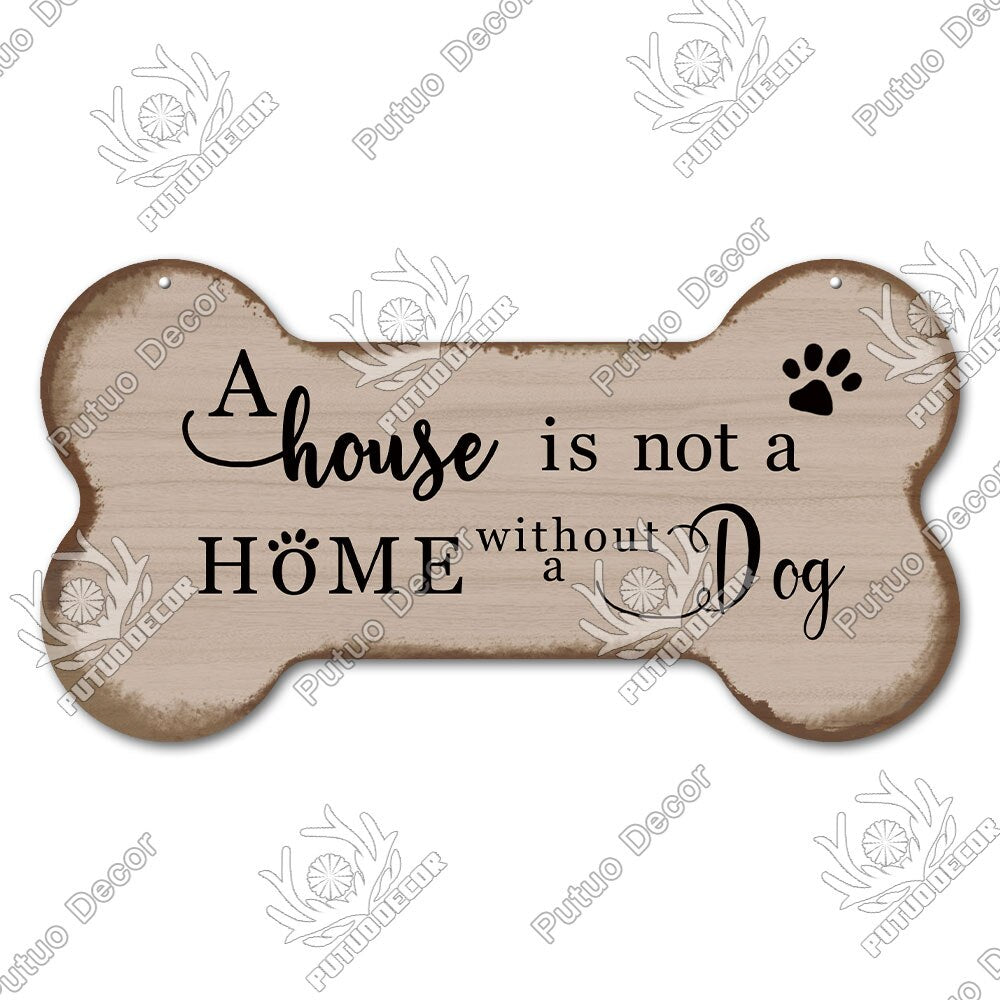 Bone Sign Dog Plaque for home decoration. Puppy, dog, fun for your house.