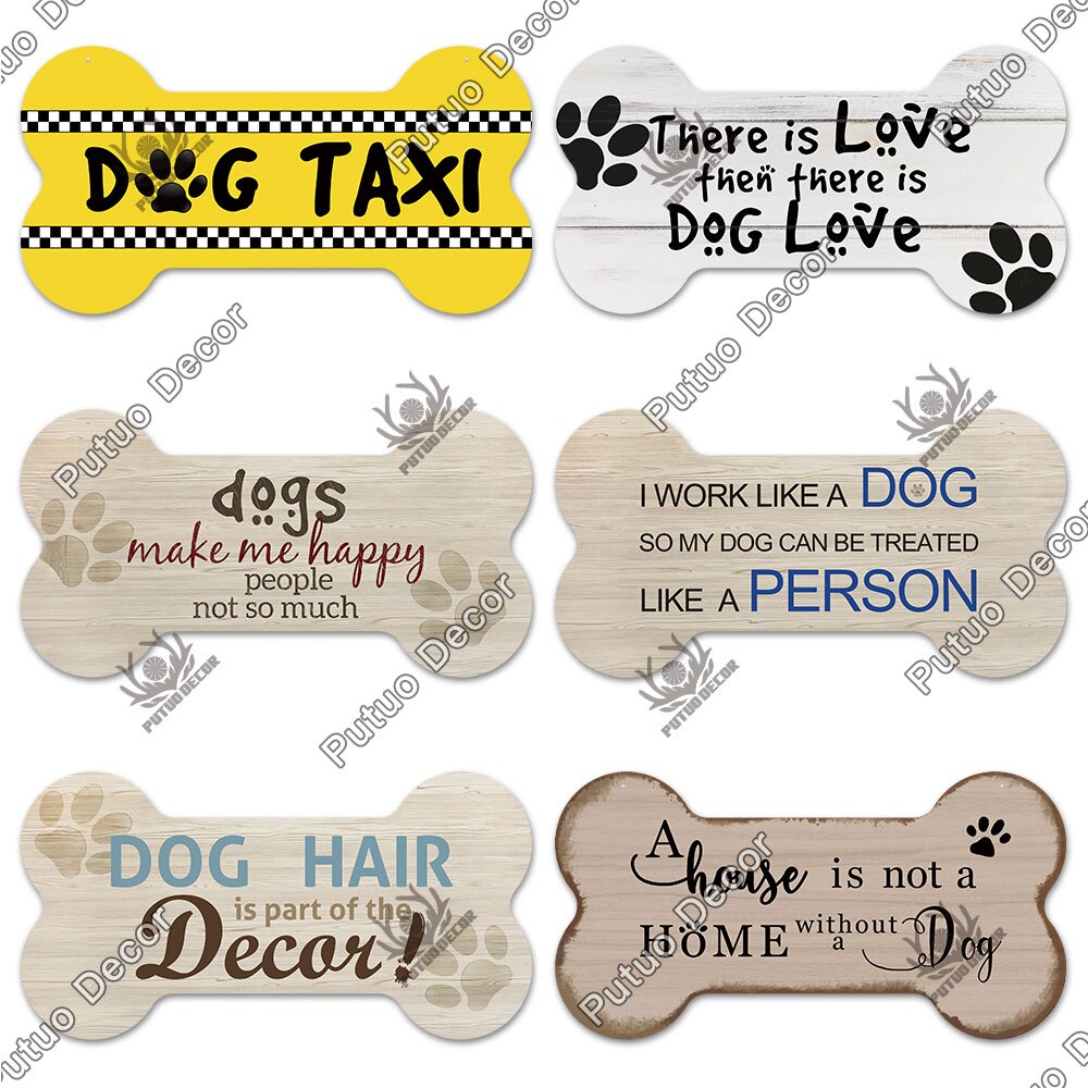 Bone Sign Dog Plaque for home decoration. Puppy, dog, fun for your house.