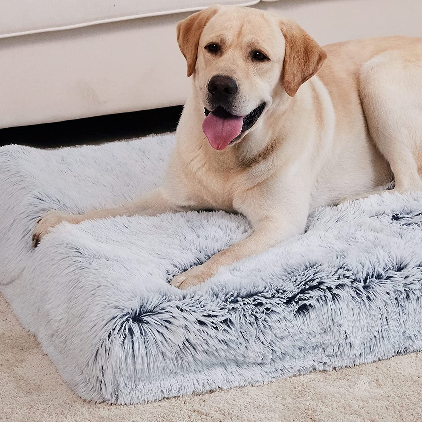 Beautiful soft dog and extra comfortable dog bed. Great for traveling.