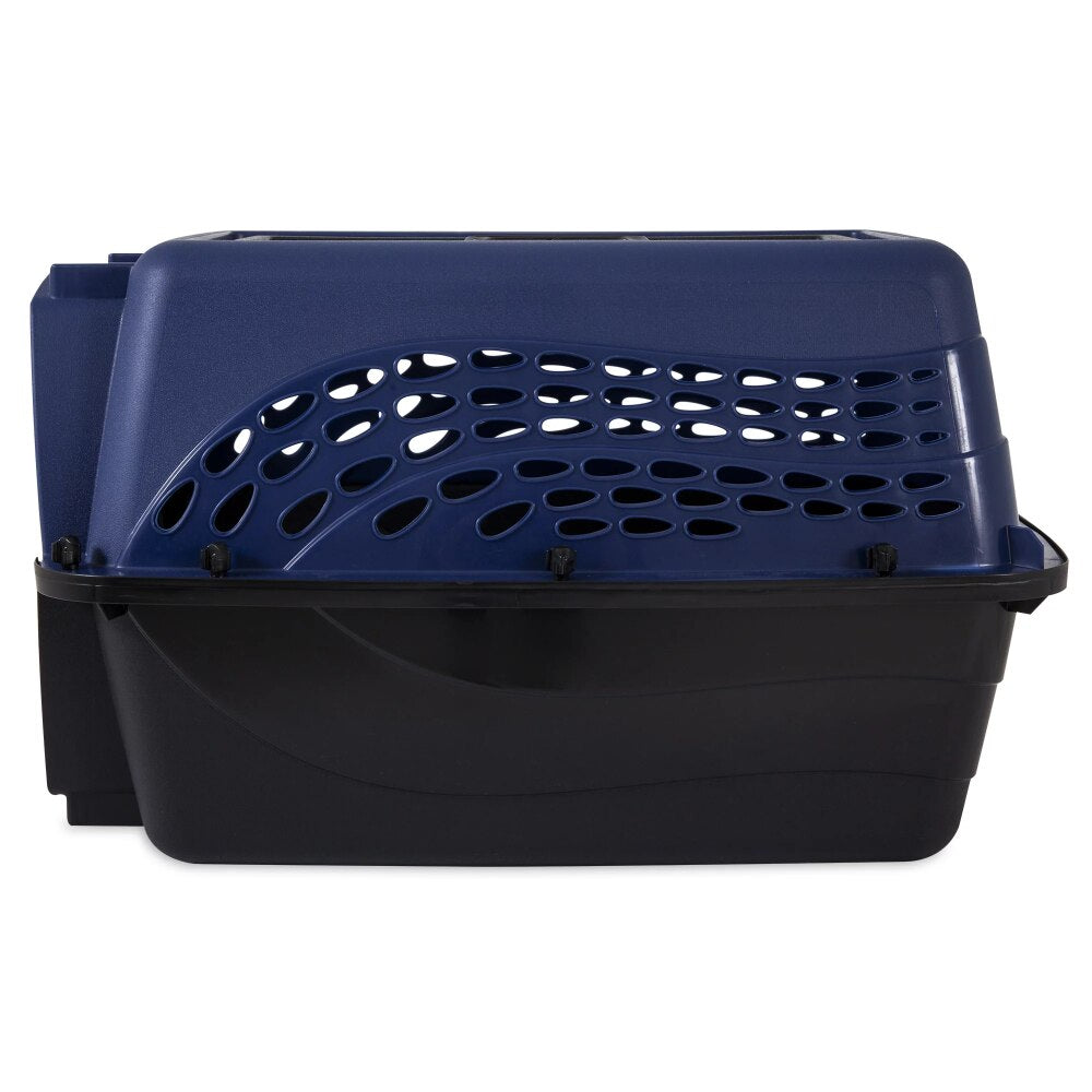 2-Door Top Load Dog Kennel, Blue, Small, 24in Length Cages