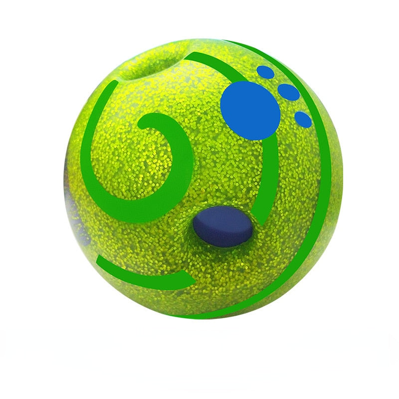 Wobble Wag Giggle Glow Ball Interactive Dog Toy Fun Giggle Sounds When Rolled or Shaken Pets Know Best As Seen On TV