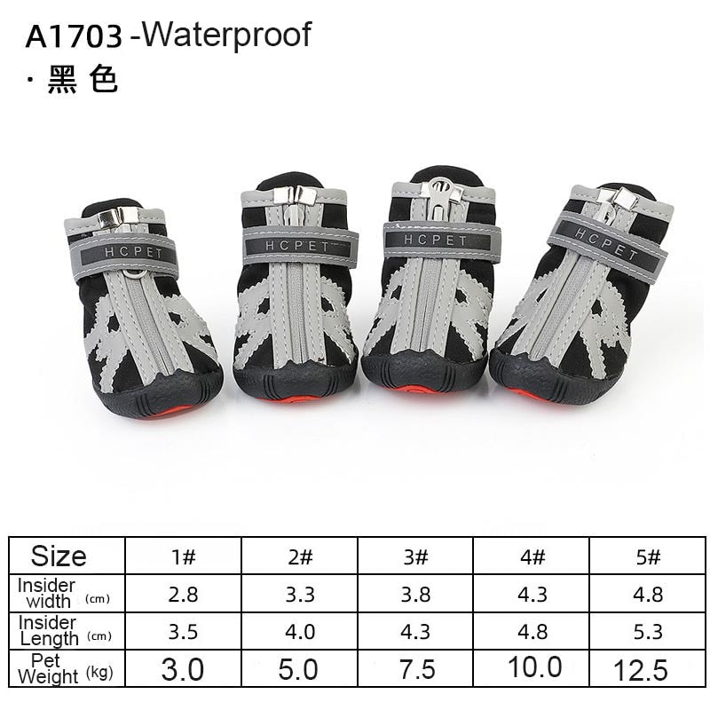 4pcs/set Waterproof Summer/Fall Dog Shoes Anti-slip Rain Boots Footwear Protector Breathable for Small Cats Puppy Dogs Socks Booties