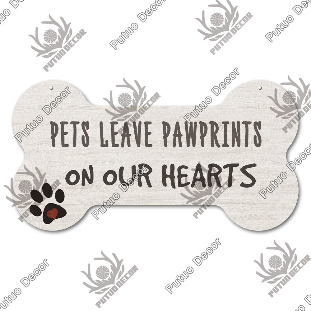 Bone Sign Dog Plaque for home decoration. Puppy, dog, fun for your house.