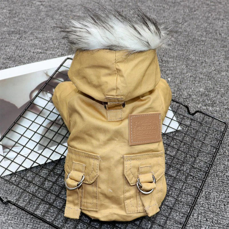 Dog Clothes Winter Puppy Pet Dog Coat Jacket for Small Medium Dogs Thicken Warm Hoodie Jacket Chihuahua Yorkies Pets Clothing