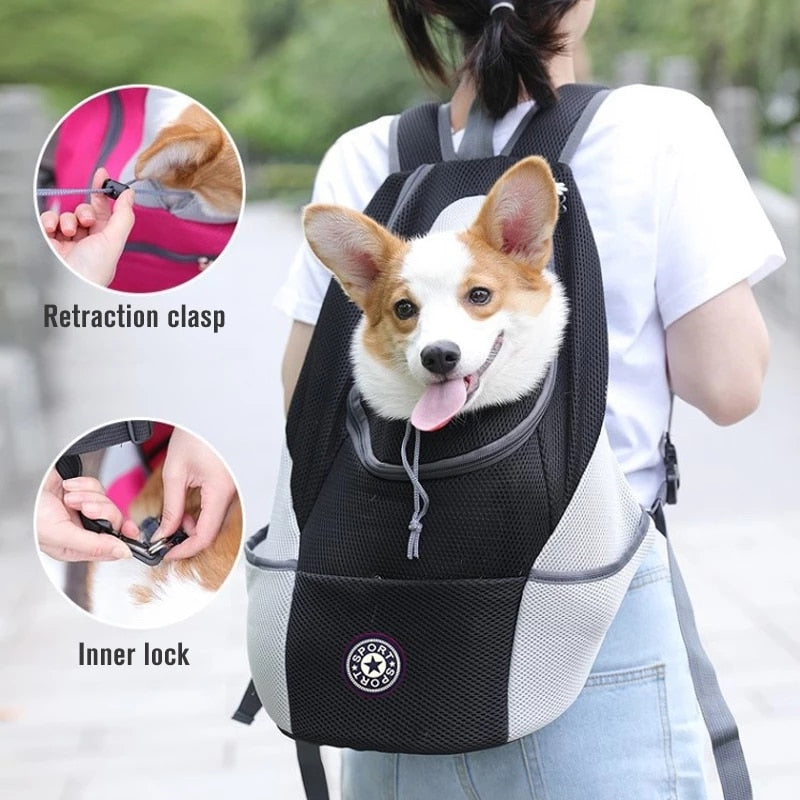 Pet Dog Carrier Bag Backpack Outdoor Portable fun outside. Bag Backpack Out Double Shoulder Travel Carrier For Dogs Travel Set