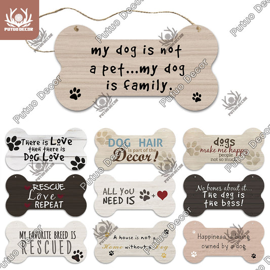 Bone Sign Dog Plaque for home decoration. Puppy, dog, fun for your house.